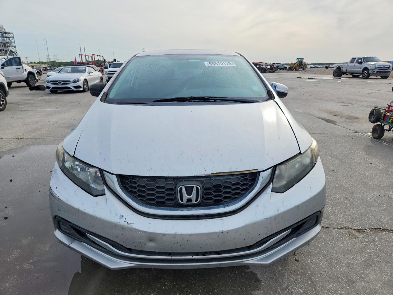 2015 Honda Civic Lx Silver vin: 19XFB2F55FE008145