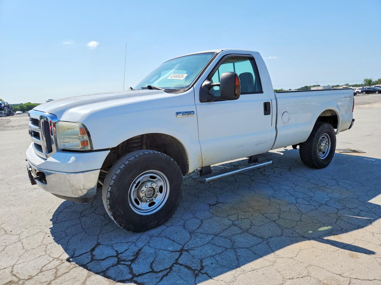 2005 Ford F250 Super Duty White vin: 1FTNF21515EA21072