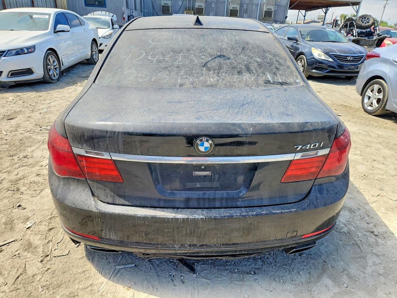 2015 Bmw 740 I Black vin: WBAYA6C5XFD827027