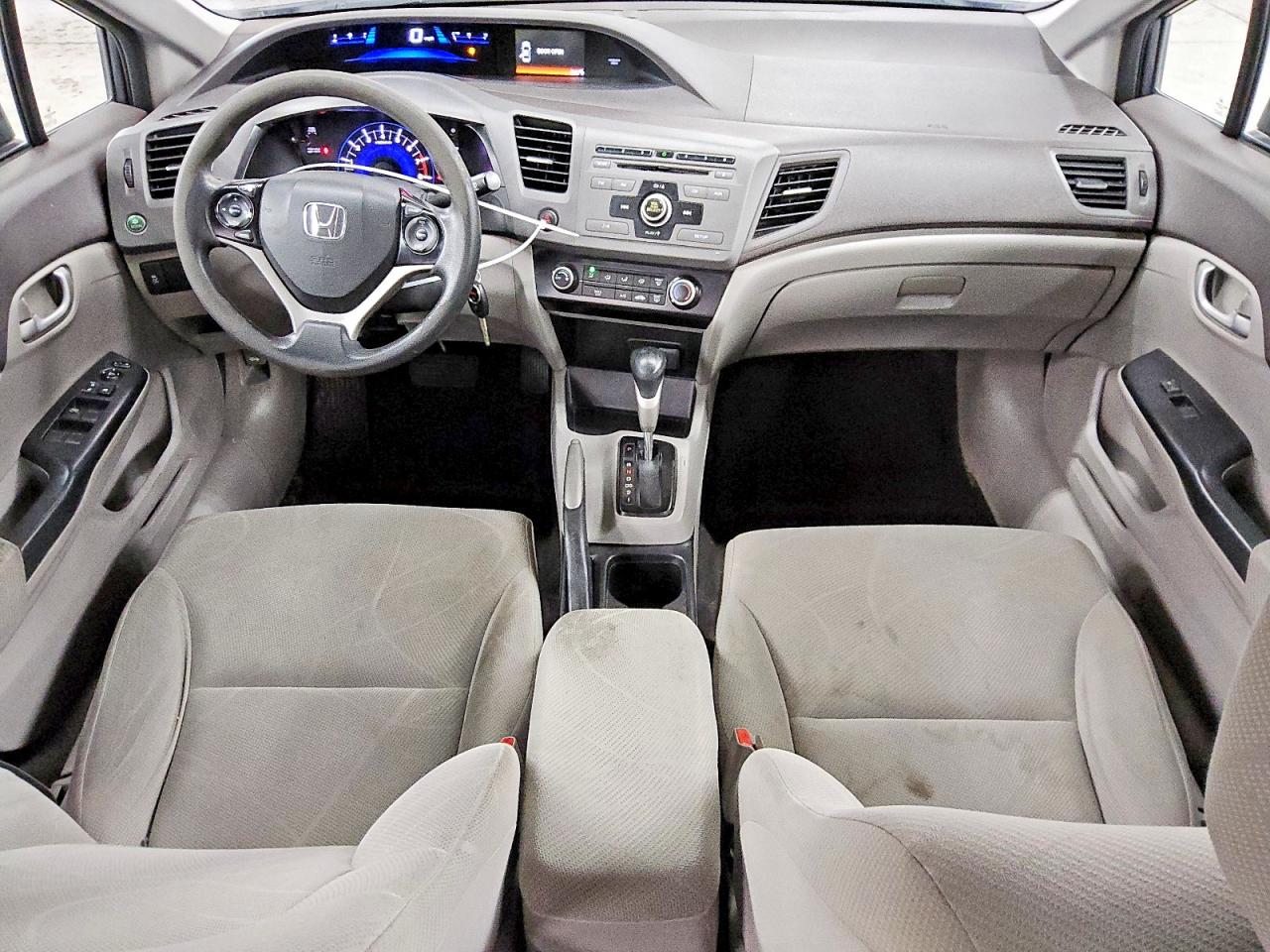 2012 Honda Civic Lx Gray vin: 19XFB2F59CE086732