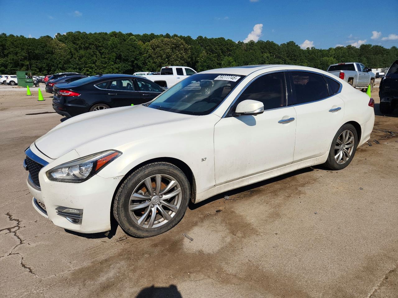 2015 Infiniti Q70 3.7 White vin: JN1BY1AP0FM542223