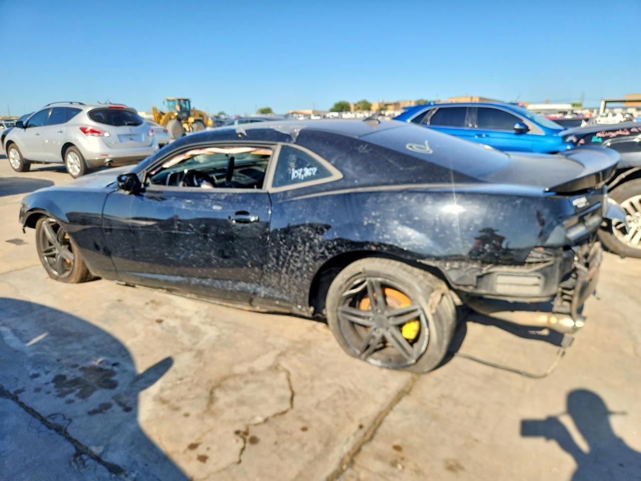 2014 Chevrolet Camaro Ls Black vin: 2G1FA1E37E9240314