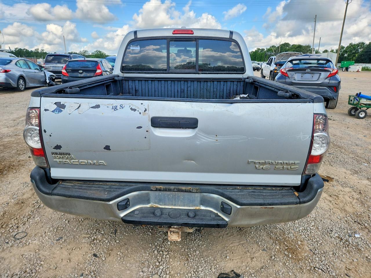 2009 Toyota Tacoma Double Cab Prerunner Silver vin: 3TMJU62NX9M077215