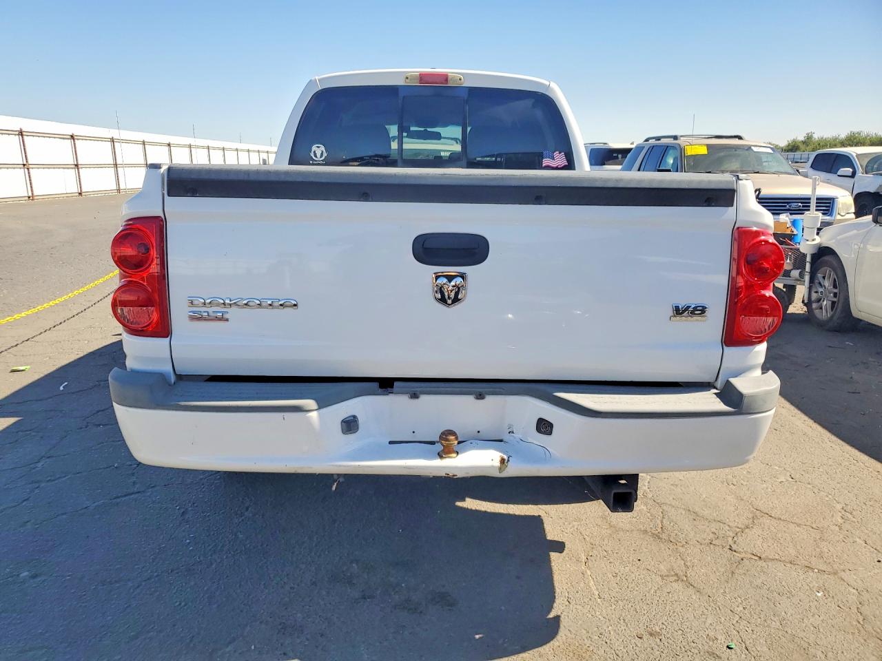 2008 Dodge Dakota Quad Slt White vin: 1D7HE48N98S581435