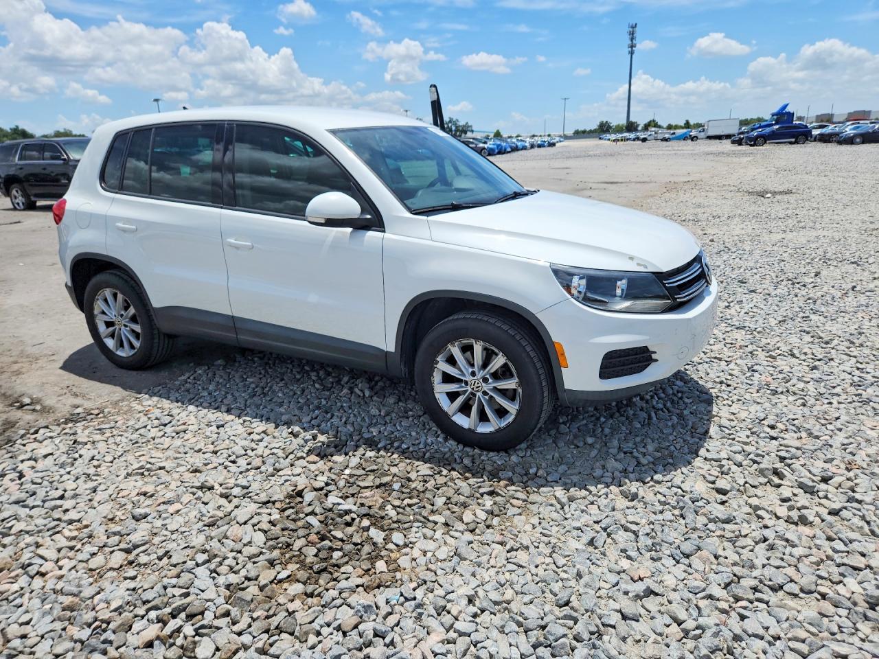 2014 Volkswagen Tiguan S Белый vin: WVGA3AX2EW554840