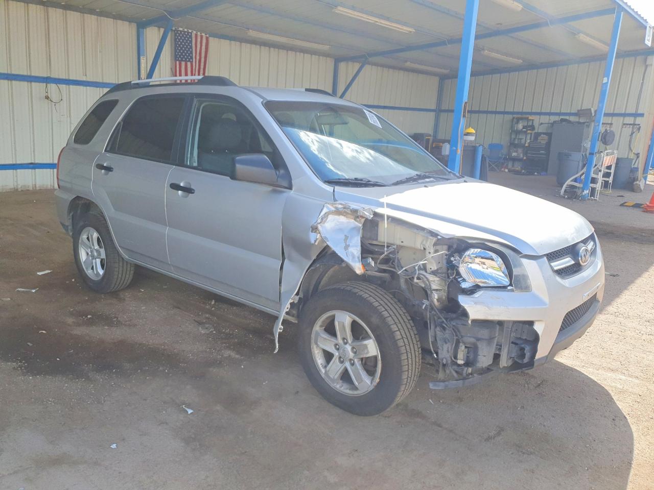 2010 Kia Sportage Lx Серебряный vin: KNDKGCA38A7715891