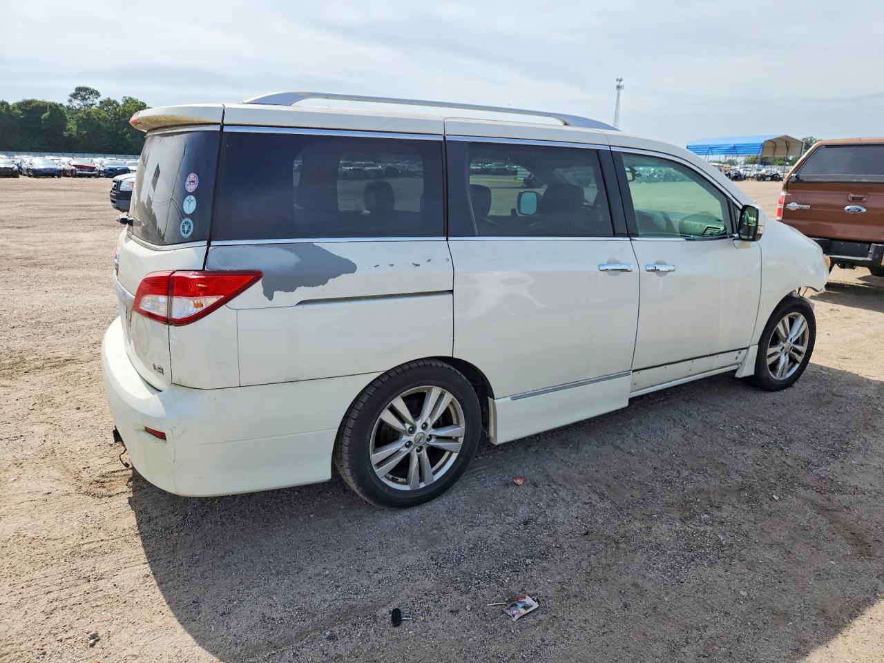 2012 Nissan Quest 3.5 S White vin: JN8AE2KP8C9040181