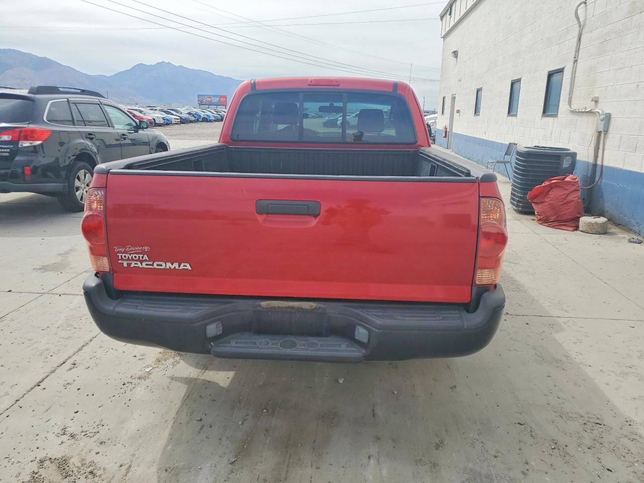 2007 Toyota Tacoma Access Cab Red vin: 5TETX22N47Z357270