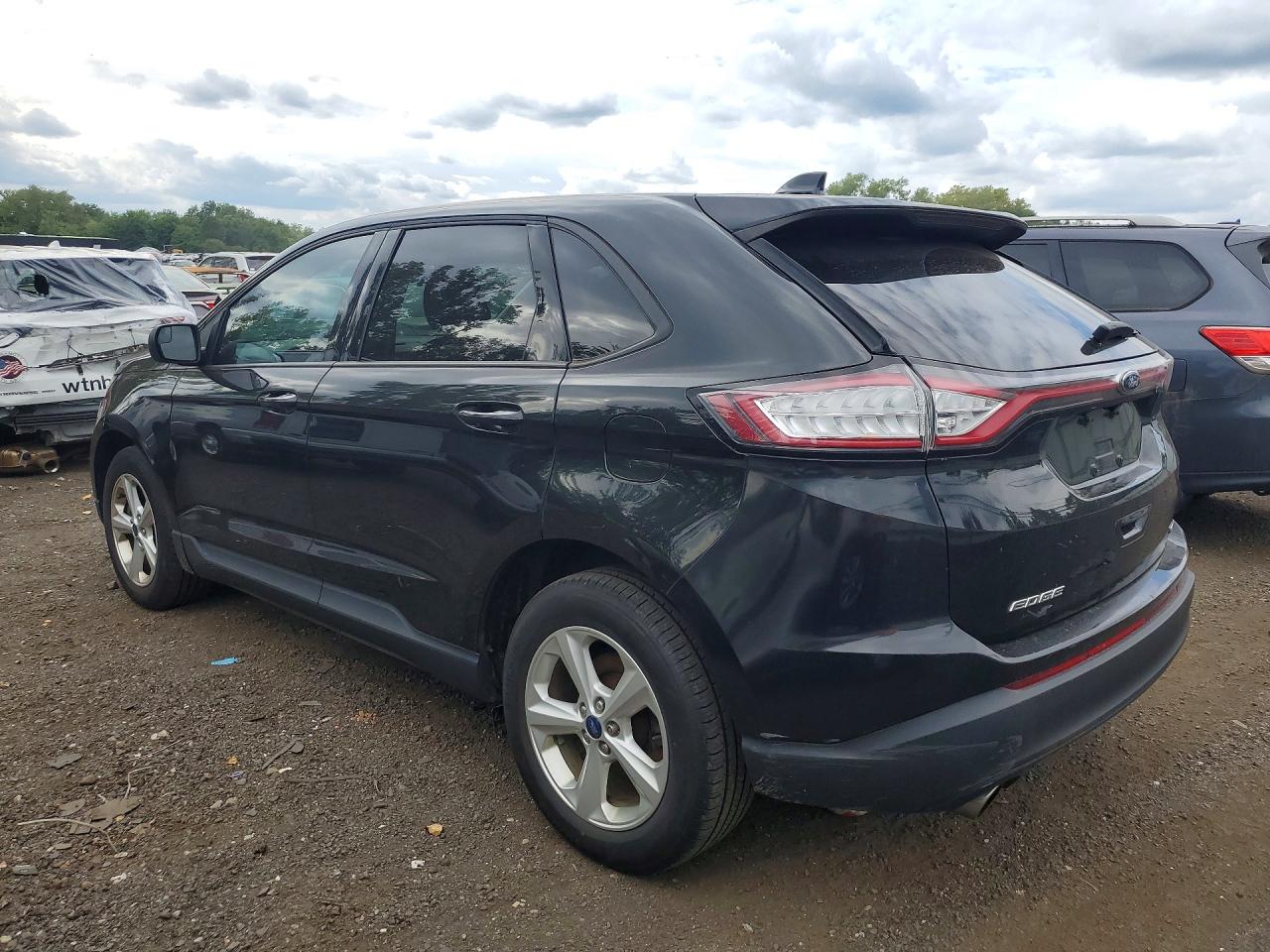 2015 Ford Edge Se Black vin: 2FMTK4G94FBC08534