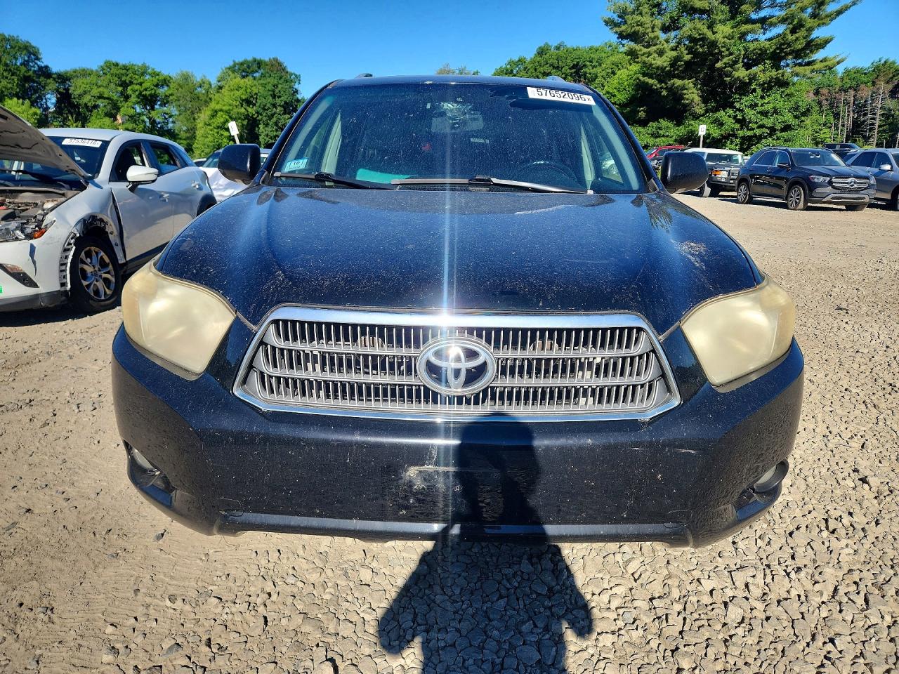 2009 Toyota Highlander Hybrid Limited Black vin: JTEEW44A192035898