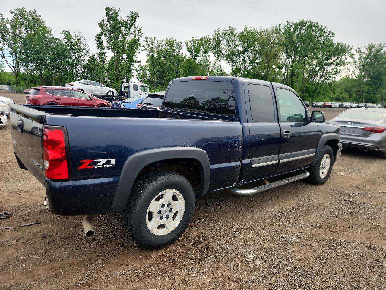 2005 Chevrolet Silverado K1500 Blue vin: 2GCEK19B351171962