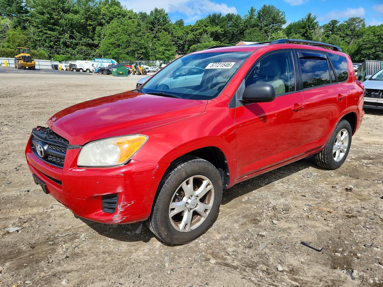 2011 Toyota Rav4 Base Red vin: 2T3ZF4DV9BW076494