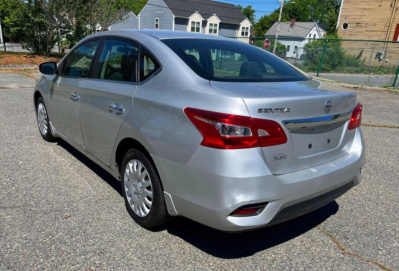 2019 Nissan Sentra S Серебряный vin: 3N1AB7AP0KY443070