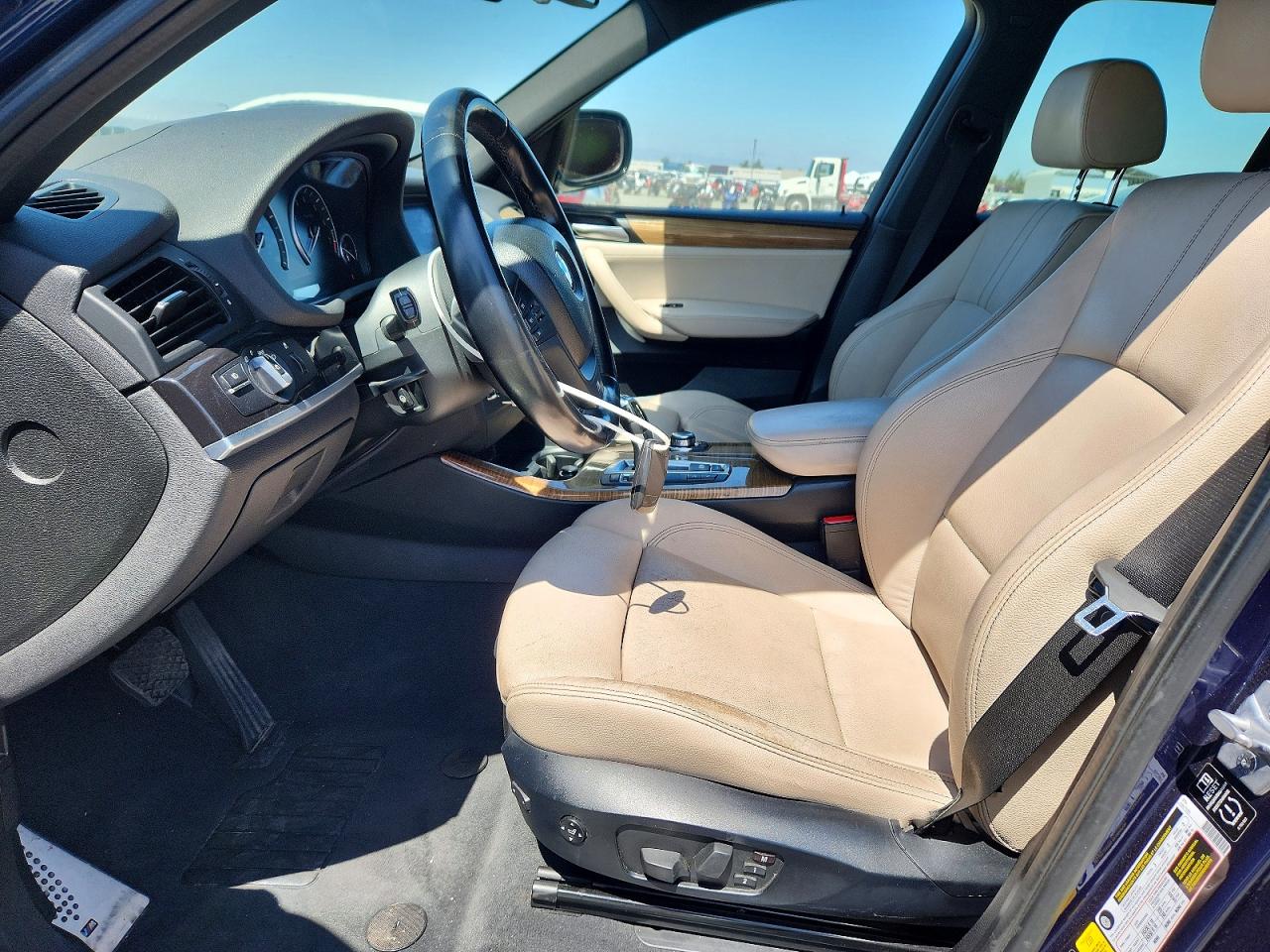 2014 Bmw X3 Xdrive28i Blue vin: 5UXWX9C56E0D31224