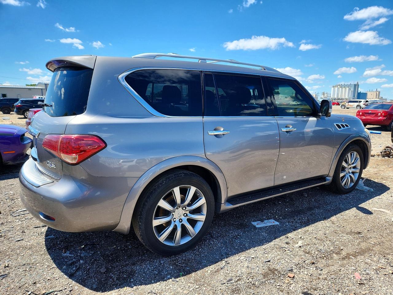 2012 Infiniti Qx56 Base Gray vin: JN8AZ2NC2C9317534