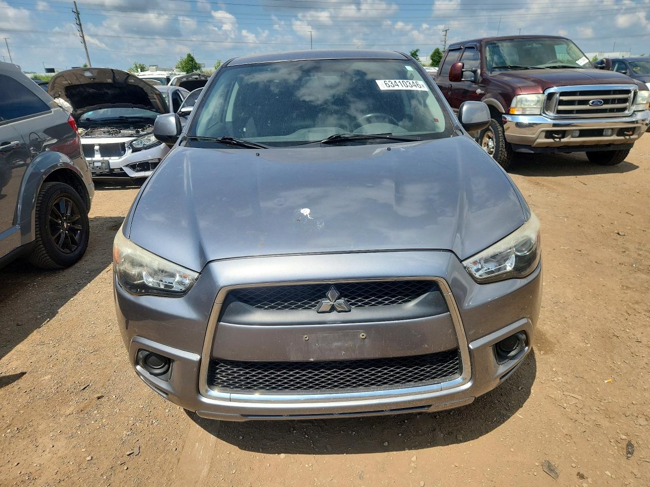 2012 Mitsubishi Outlander Sport Es Gray vin: JA4AP3AU8CZ011115