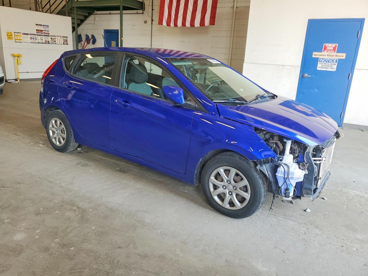 2013 Hyundai Accent Gs Blue vin: KMHCT5AE7DU061657