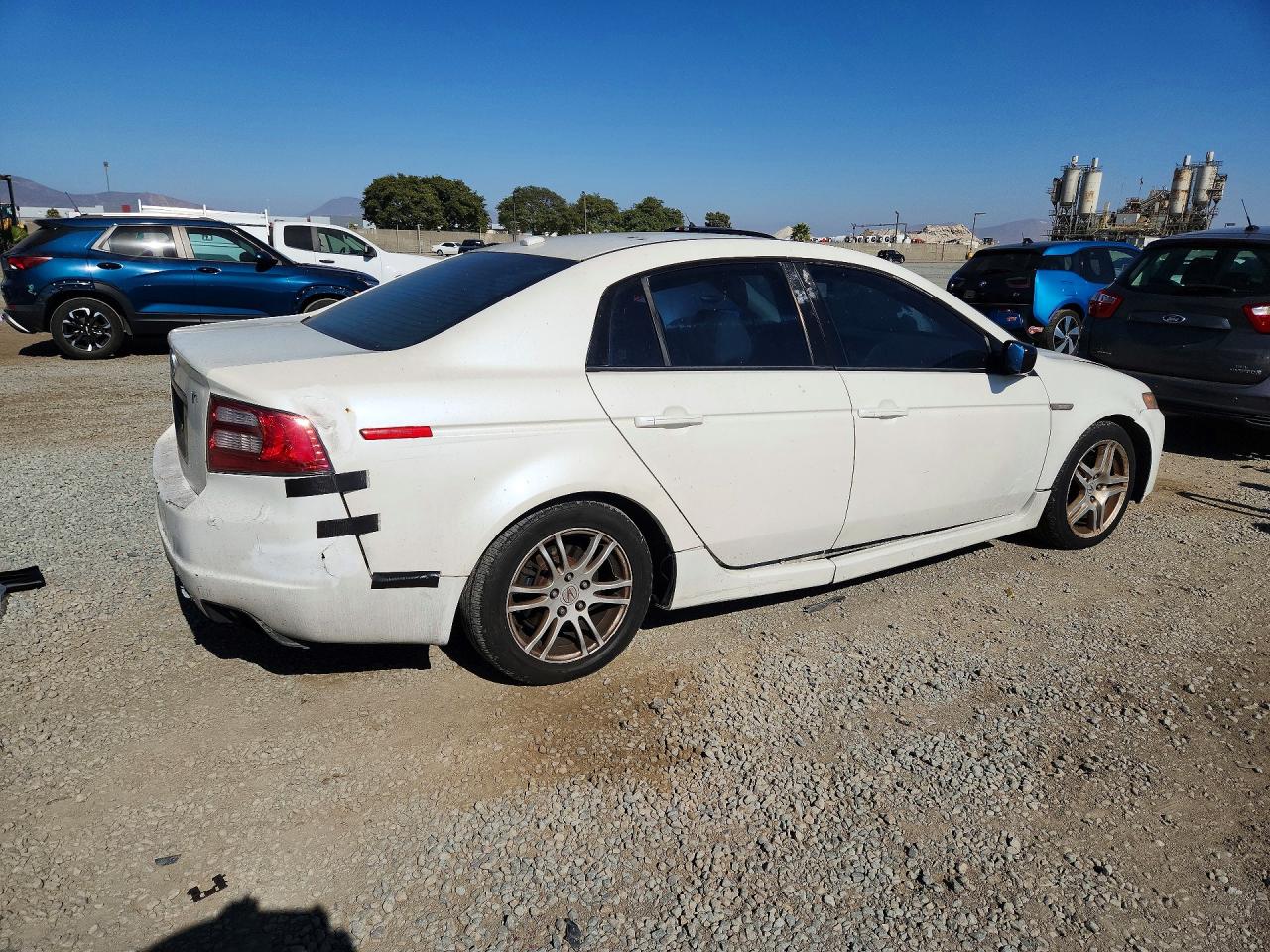 2007 Acura Tl White vin: 19UUA66297A043154