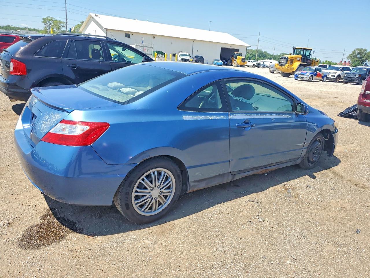 2008 Honda Civic Lx Blue vin: 2HGFG12688H551945