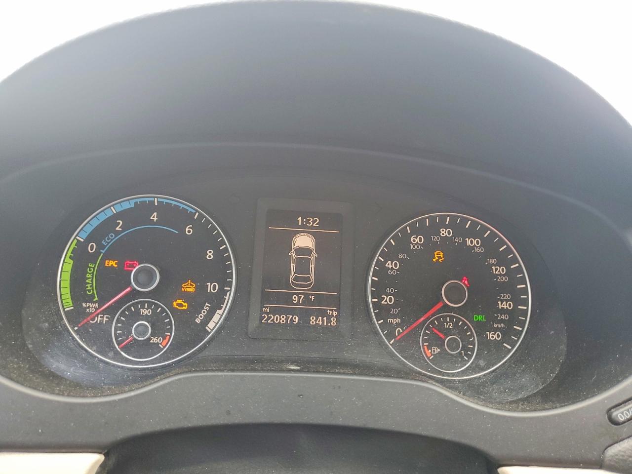 2013 Volkswagen Jetta Hybrid Зеленый vin: 3VW637AJXDM225981