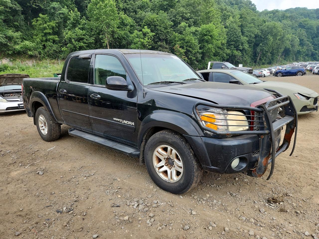 2004 Toyota Tundra Double Cab Limited Black vin: 5TBDT48154S444886