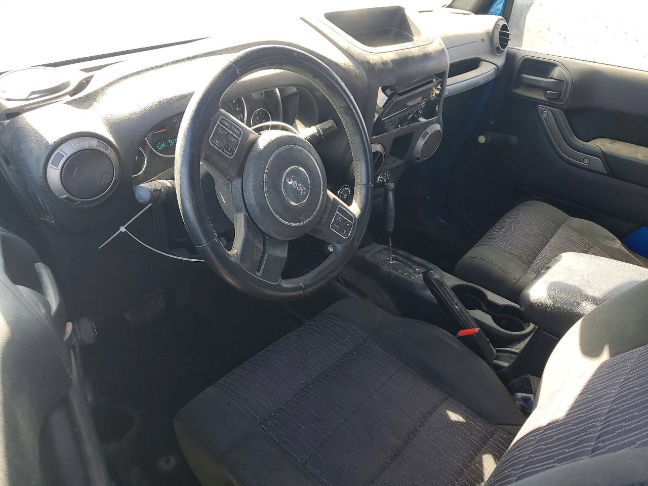 2015 Jeep Wrangler Sport Blue vin: 1C4AJWAG8FL510474