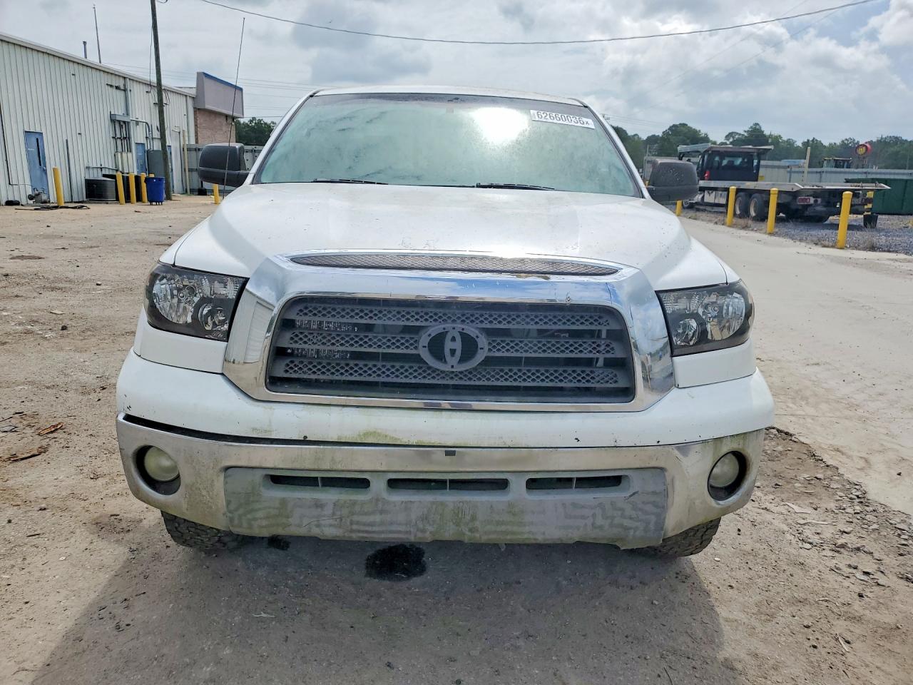2009 Toyota Tundra Sr5 White vin: 5TFRV54129X073545
