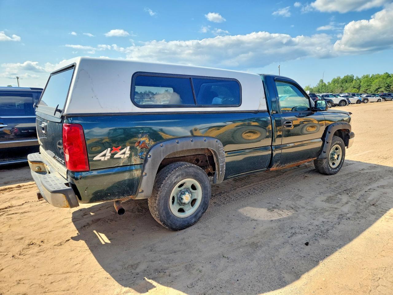 2003 Chevrolet Silverado K1500 Green vin: 1GCEK14X23Z299181