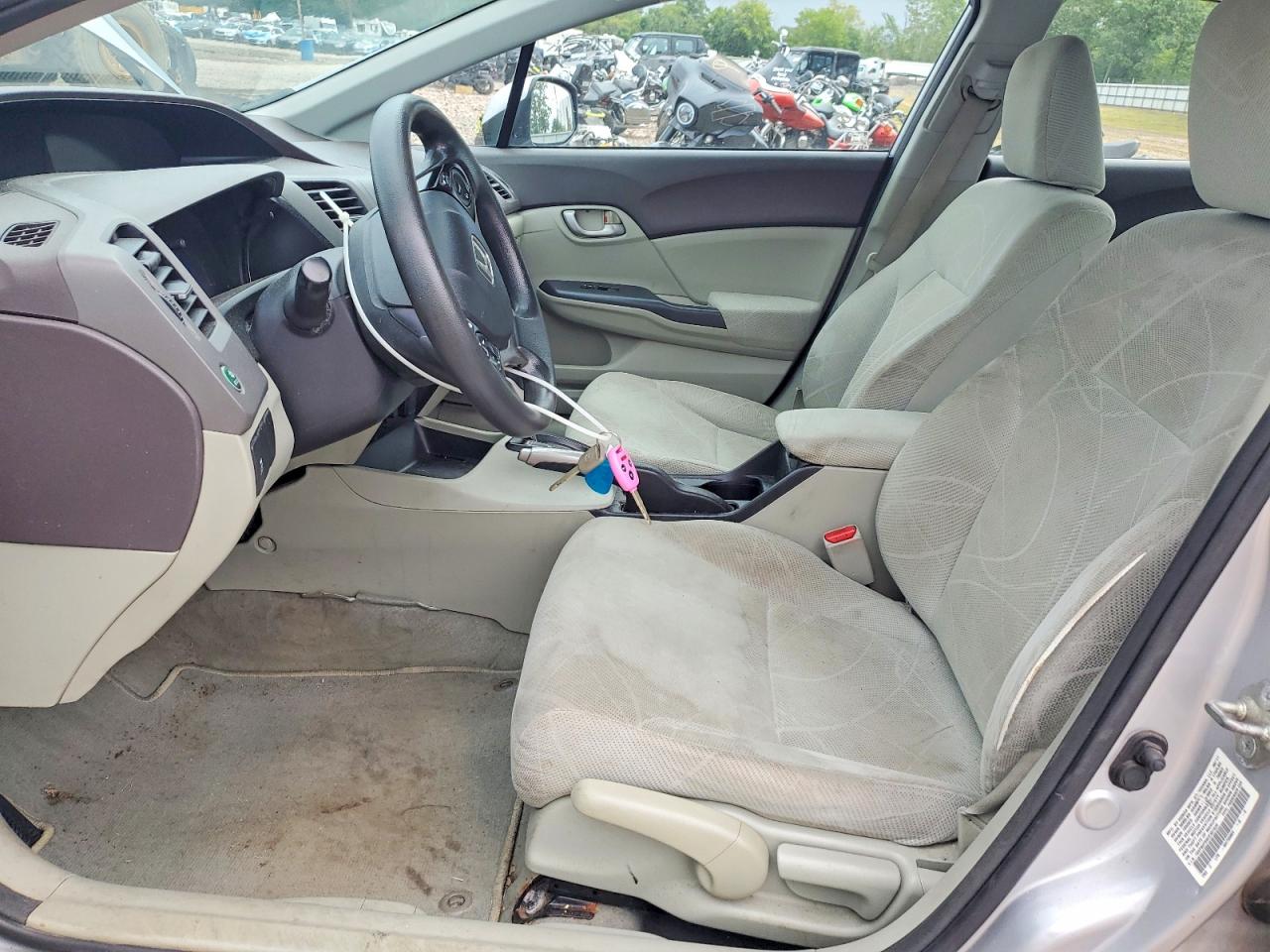 2012 Honda Civic Lx Silver vin: 19XFB2F59CE307035