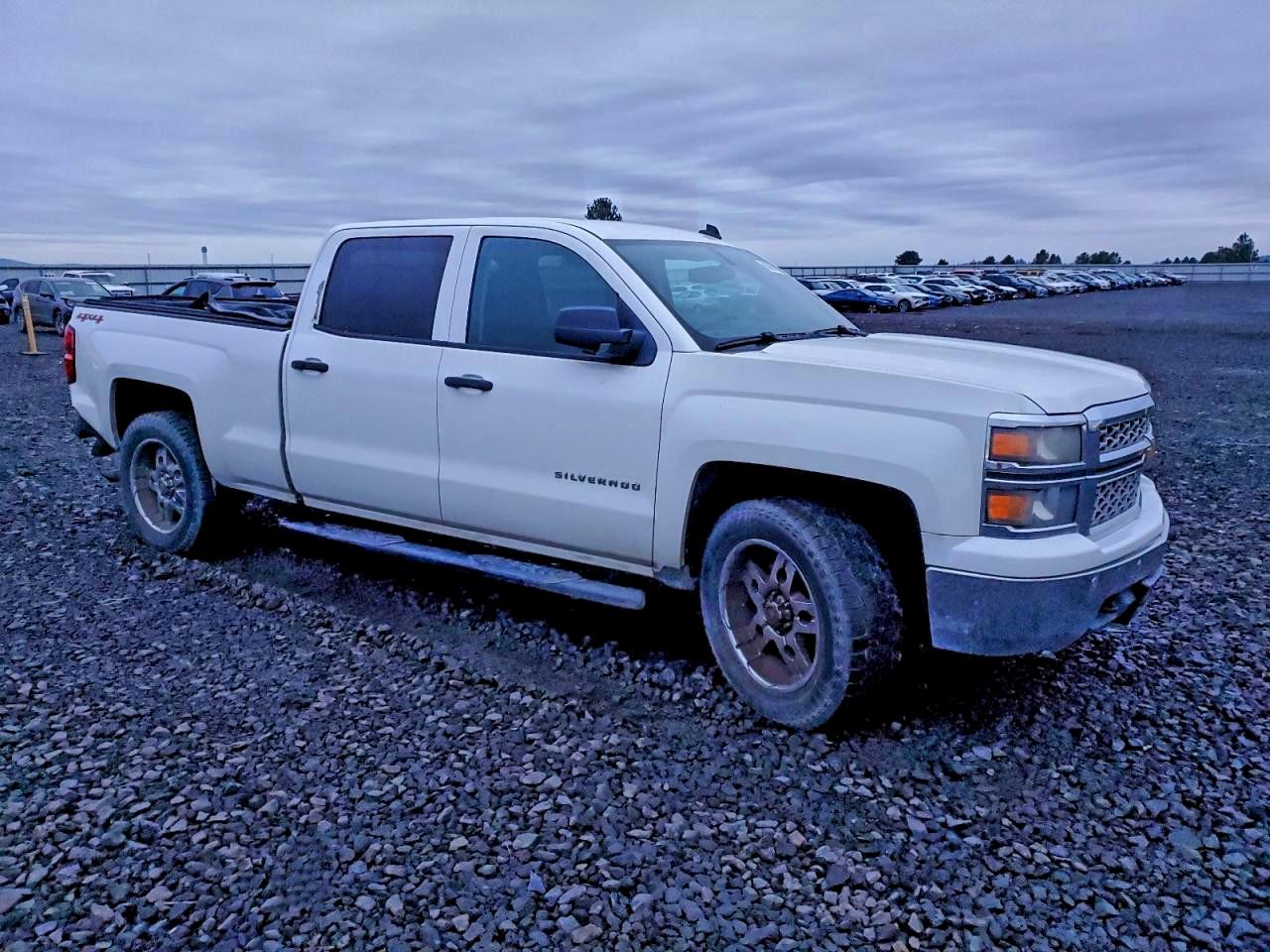 2014 Chevrolet Silverado K1500 Lt White vin: 3GCUKREH9EG240164