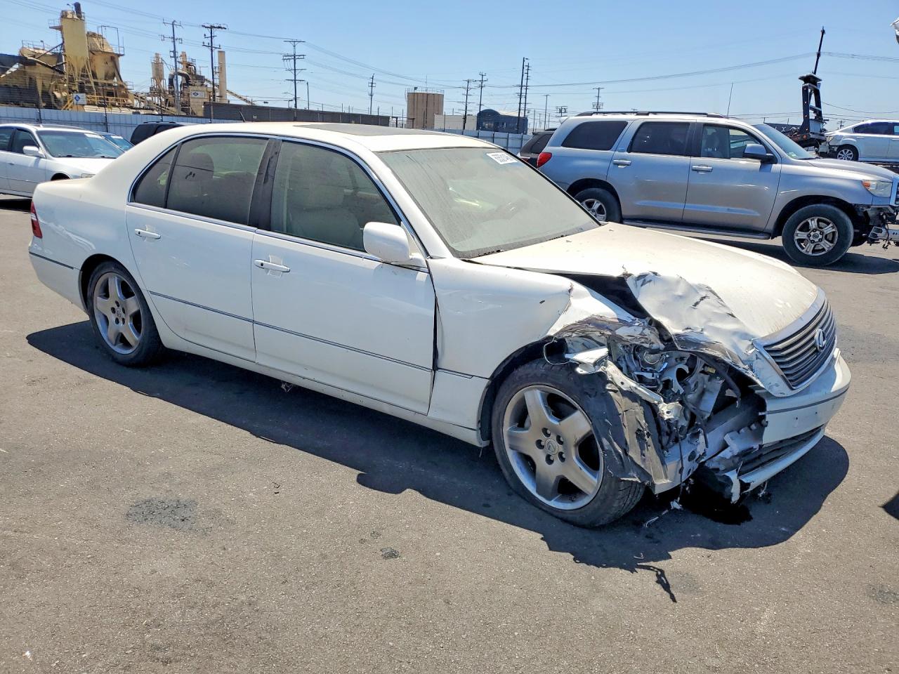 2006 Lexus Ls 430 White vin: JTHBN36F565038907