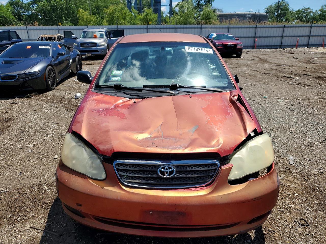 2006 Toyota Corolla Ce Red vin: 1NXBR32E86Z697732
