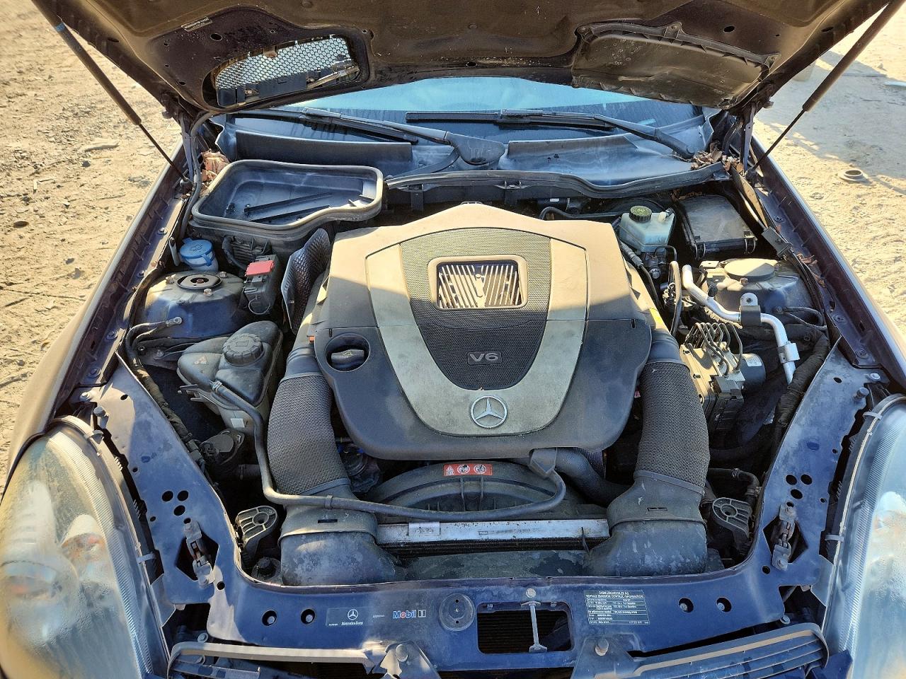 2008 Mercedes-benz Slk 280 Blue vin: WDBWK54F78F174235