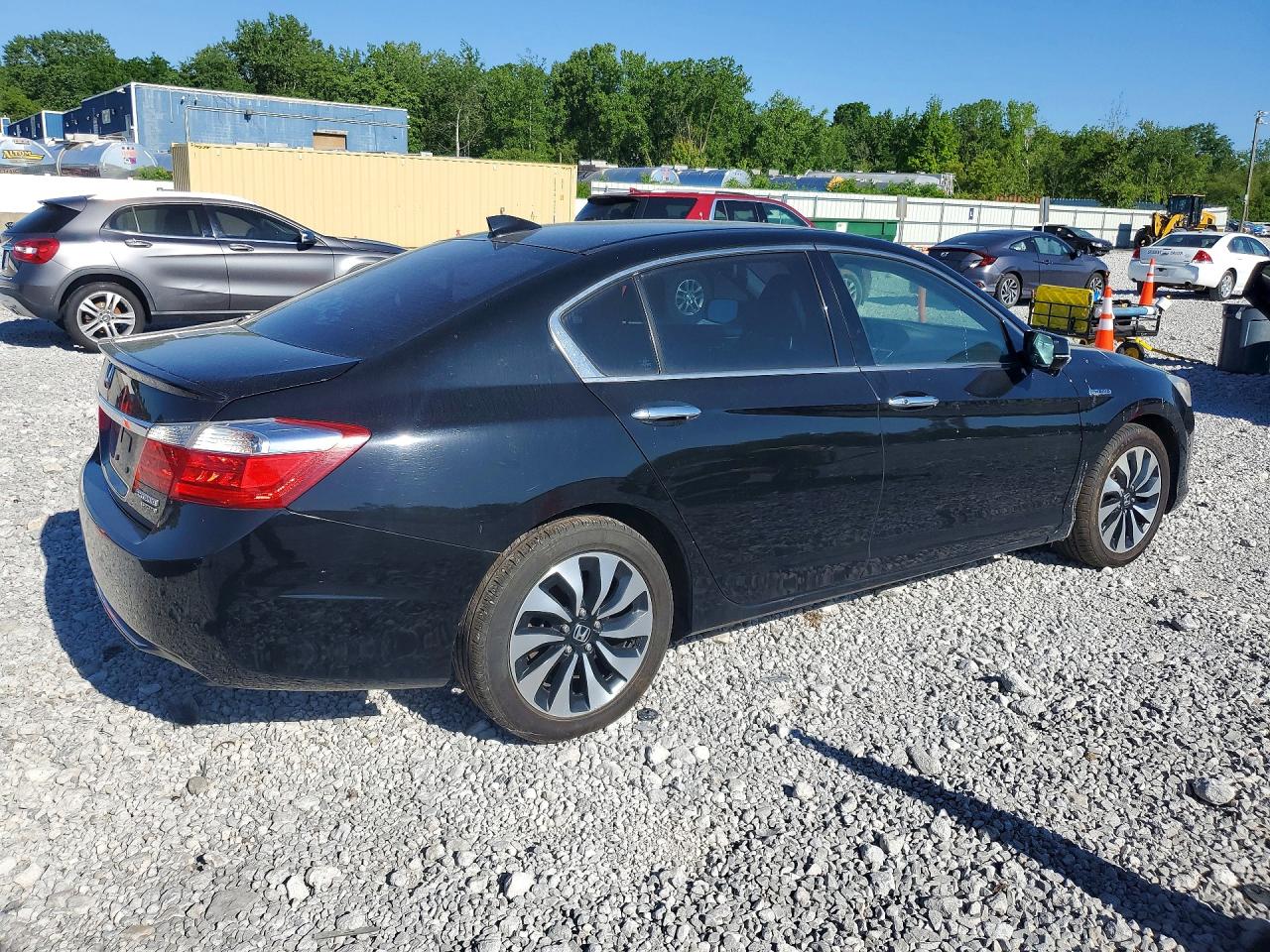 2015 Honda Accord Touring Hybrid Black vin: 1HGCR6F73FA010097