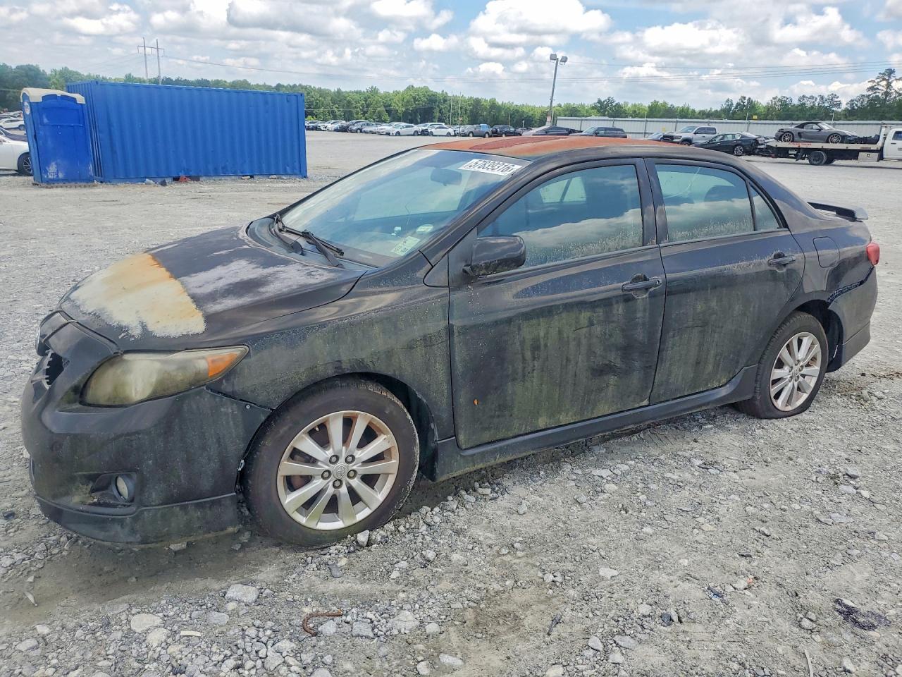 2010 Toyota Corolla S Black vin: 2T1BU4EE4AC501327