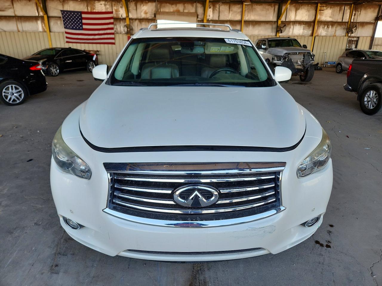 2015 Infiniti Qx60 Base White vin: 5N1AL0MM1FC541036