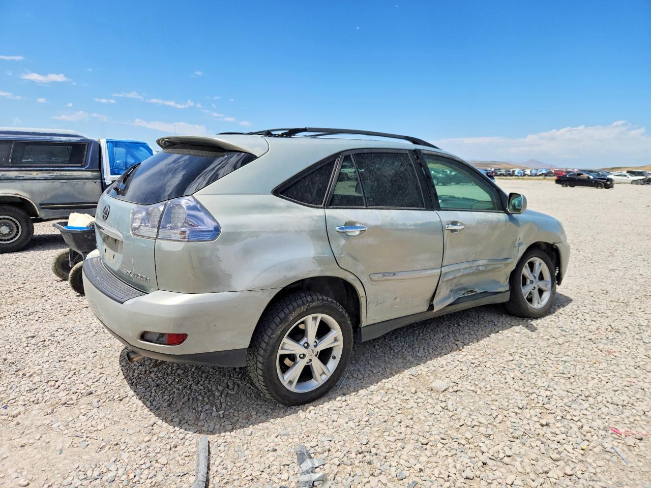 2008 Lexus Rx 400h Silver vin: JTJHW31U182070317