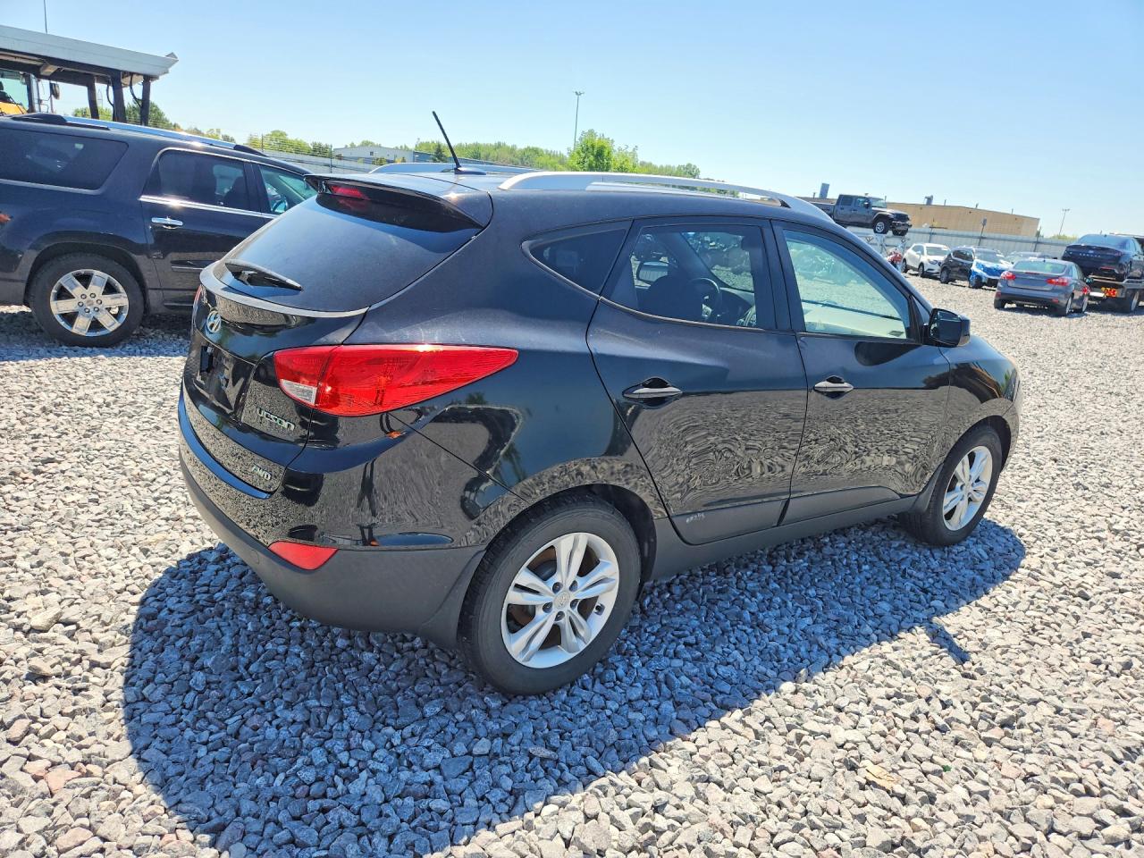 2010 Hyundai Tucson Gls Black vin: KM8JUCAC4AU111076