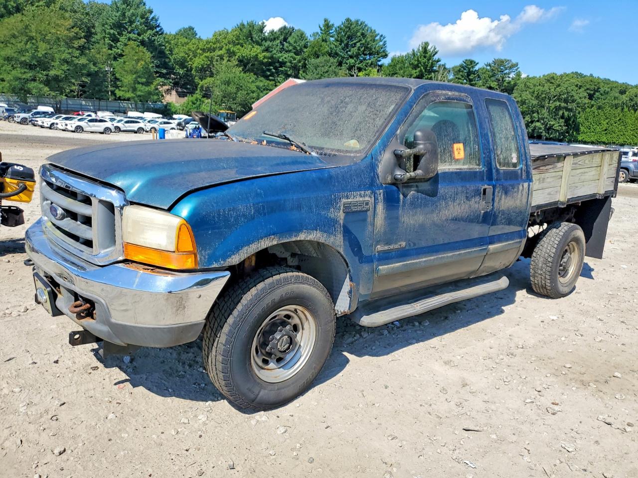 2001 Ford F250 Super Duty Blue vin: 1FTNX21F01EA74197