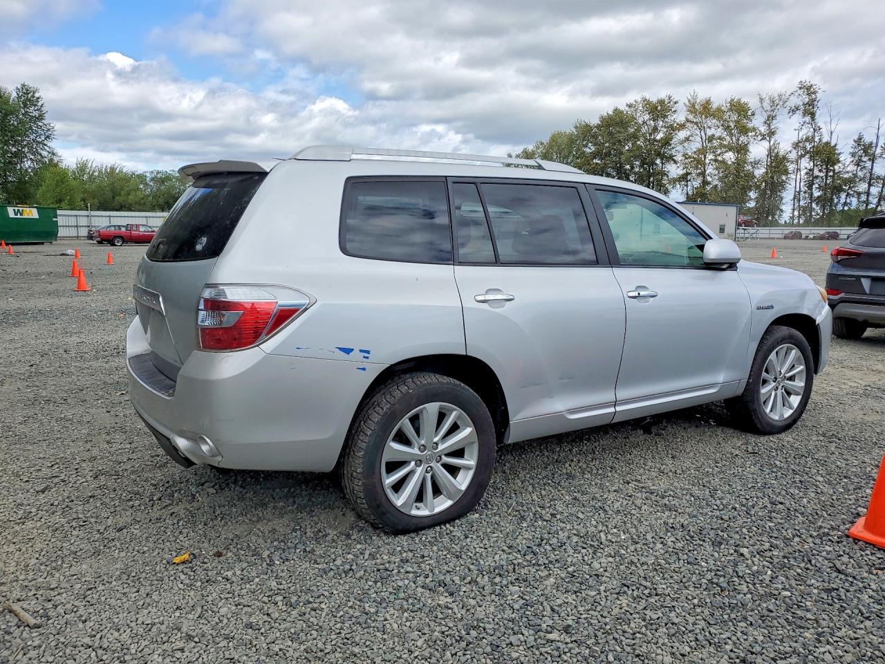 2010 Toyota Highlander Hybrid Серебряный vin: JTEBW3EH4A2043054