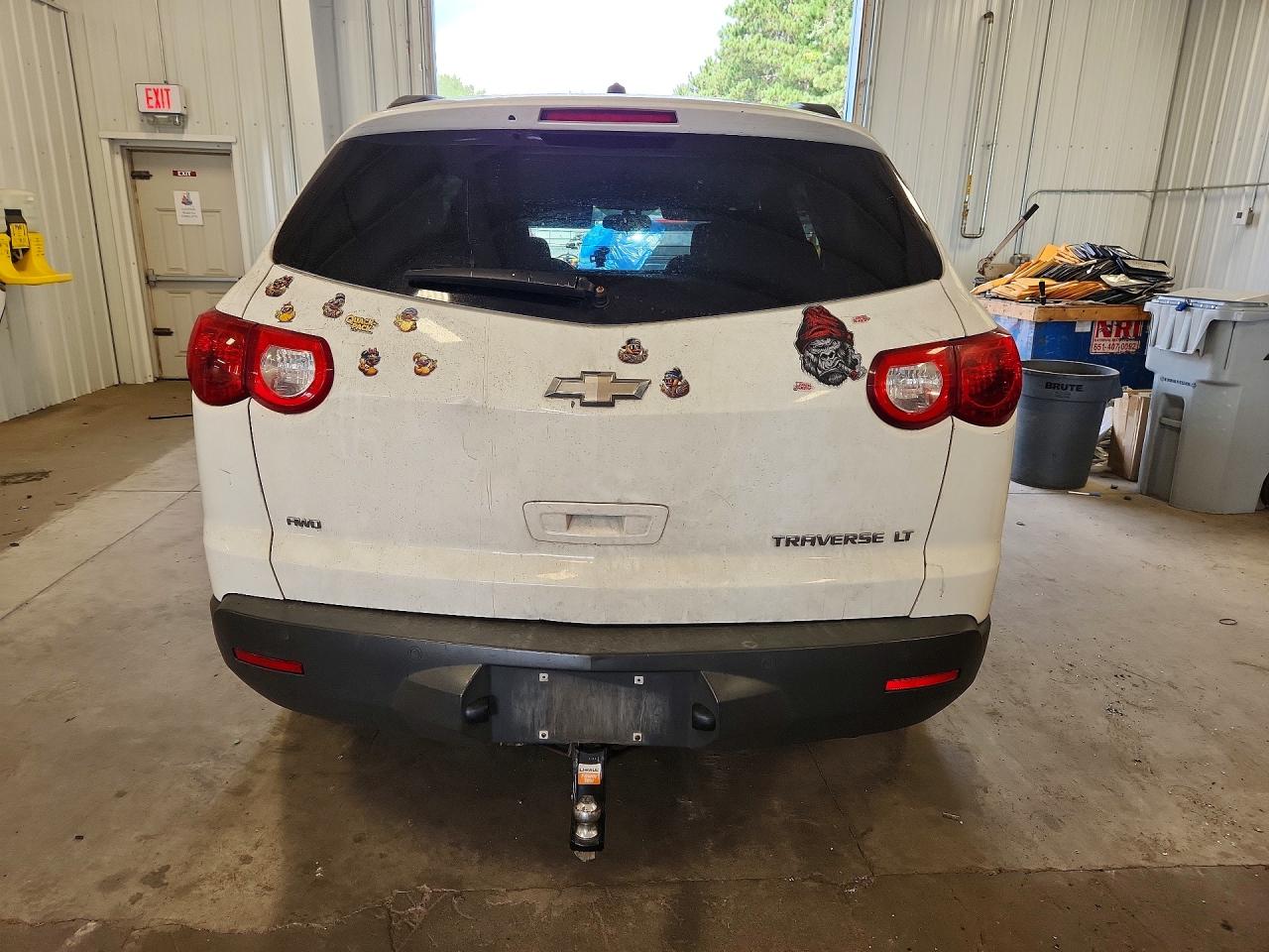 2012 Chevrolet Traverse Lt White vin: 1GNKVGEDXCJ191219