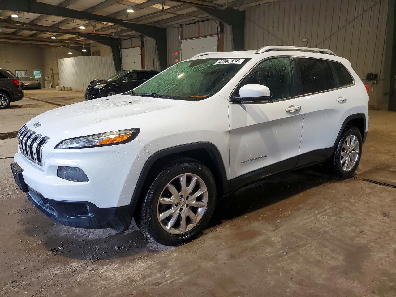 2014 Jeep Cherokee Limited White vin: 1C4PJMDS4EW296241