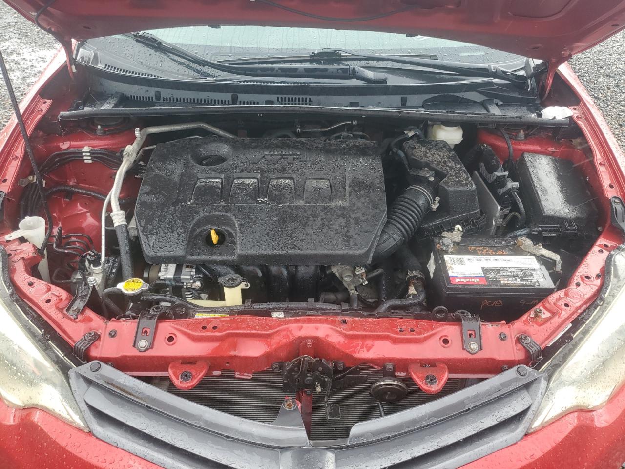 2015 Toyota Corolla Le Red vin: 5YFBURHE7FP257804