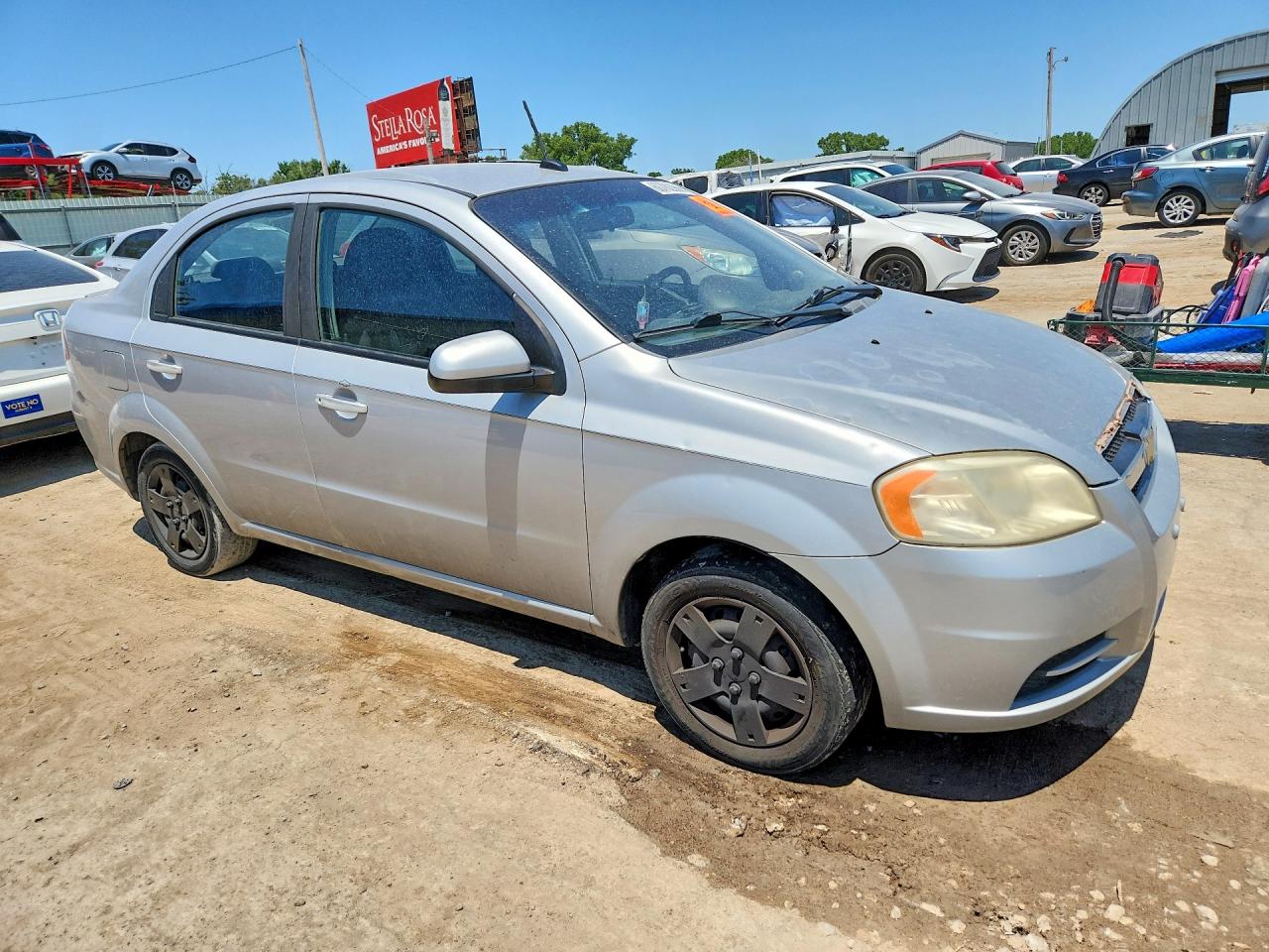 2010 Chevrolet Aveo Ls Silver vin: KL1TD5DE1AB073735