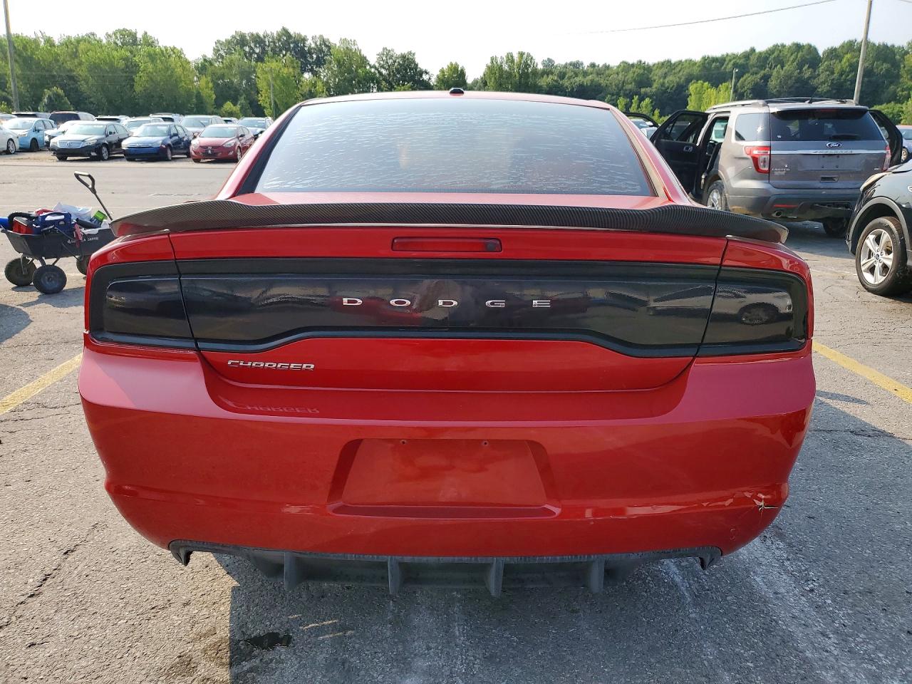 2011 Dodge Charger Red vin: 2B3CL3CG7BH538340
