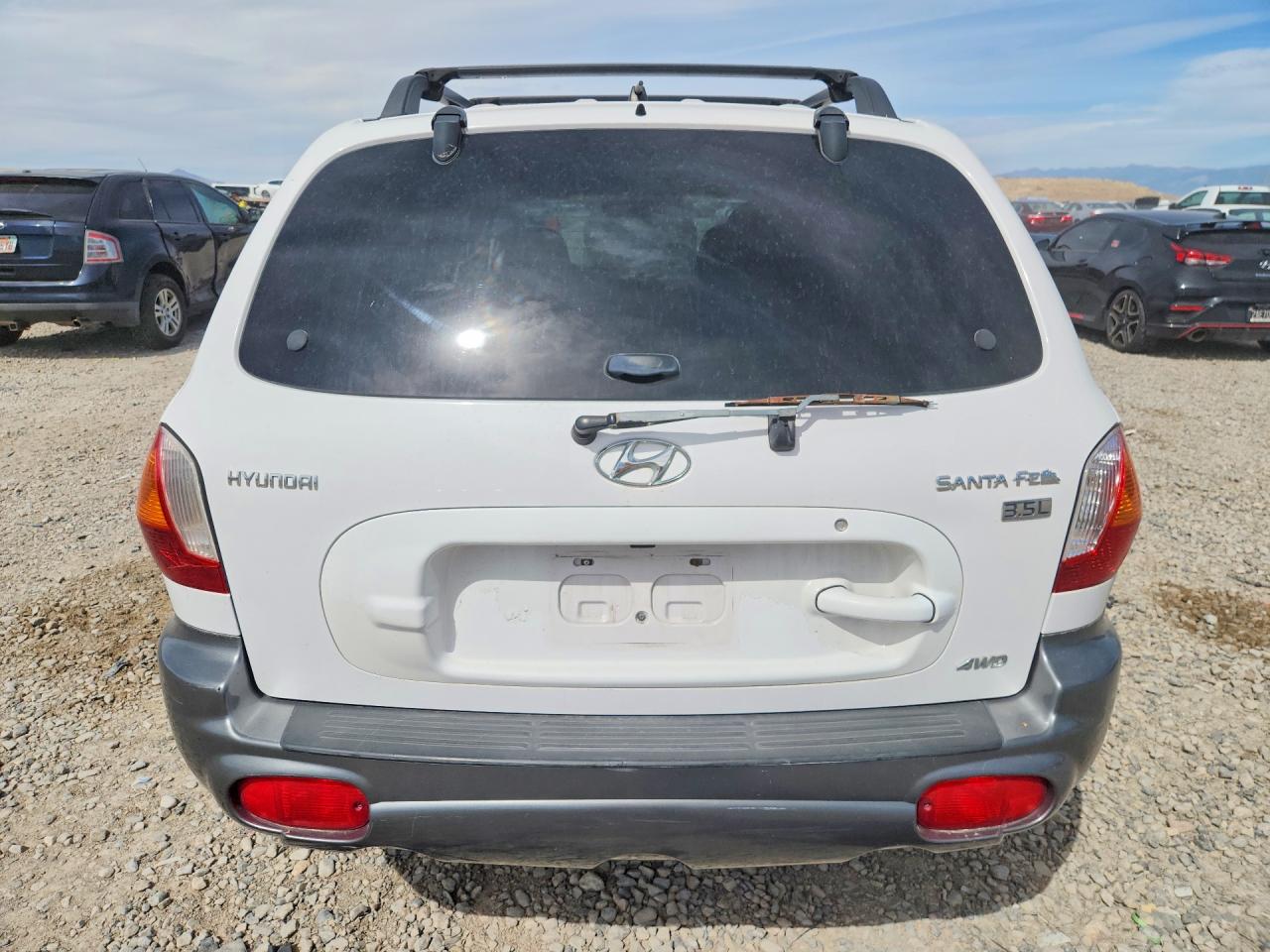 2004 Hyundai Santa Fe Gls White vin: KM8SC73E24U783297