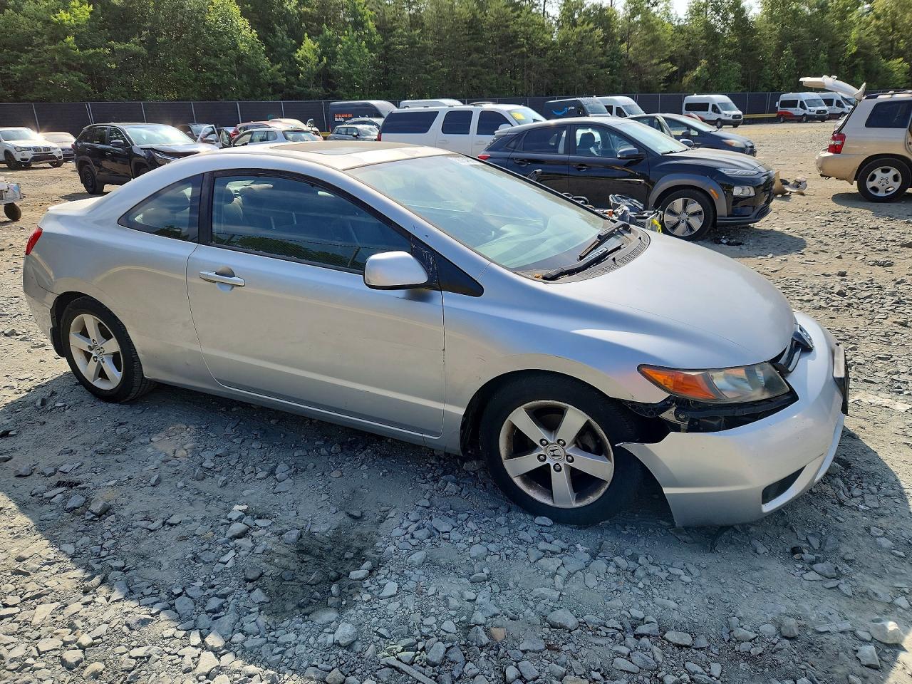 2007 Honda Civic Ex Серебряный vin: 2HGFG12827H526281
