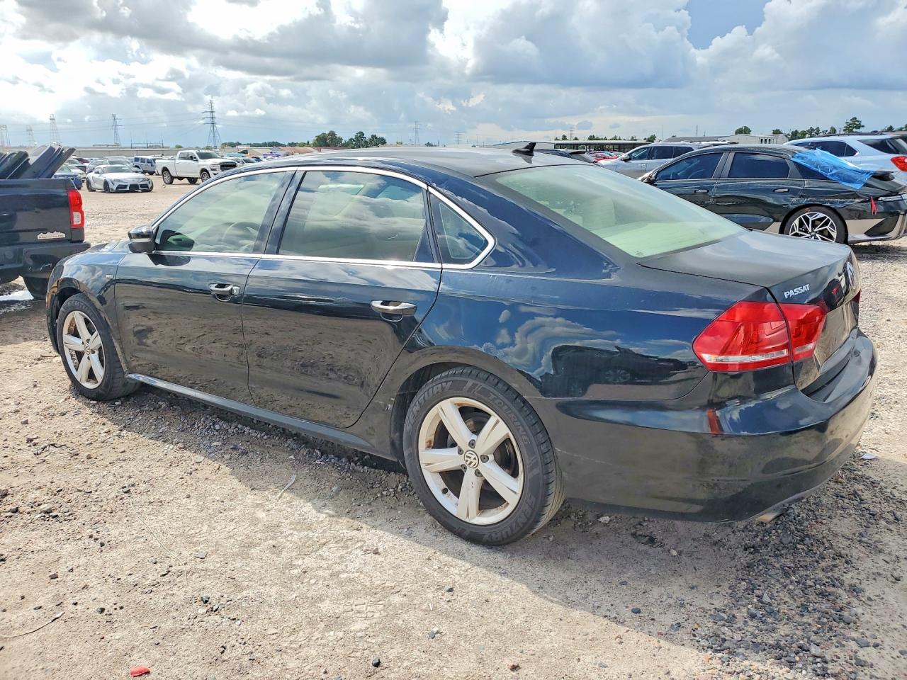 2015 Volkswagen Passat S Black vin: 1VWAS7A33FC121142