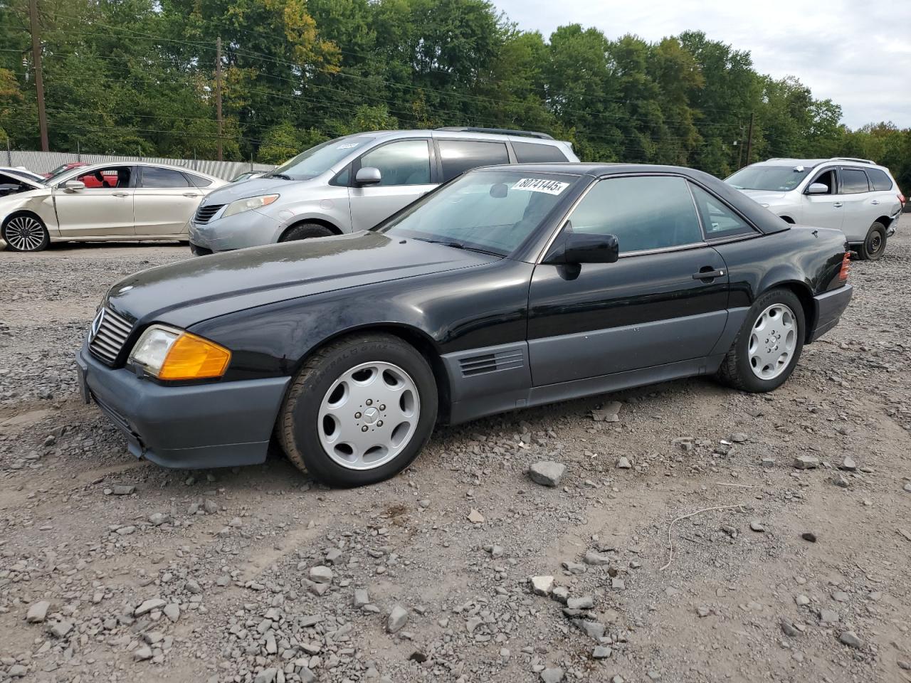 1994 Mercedes-benz Sl 500 Black vin: WDBFA67E1RF102542