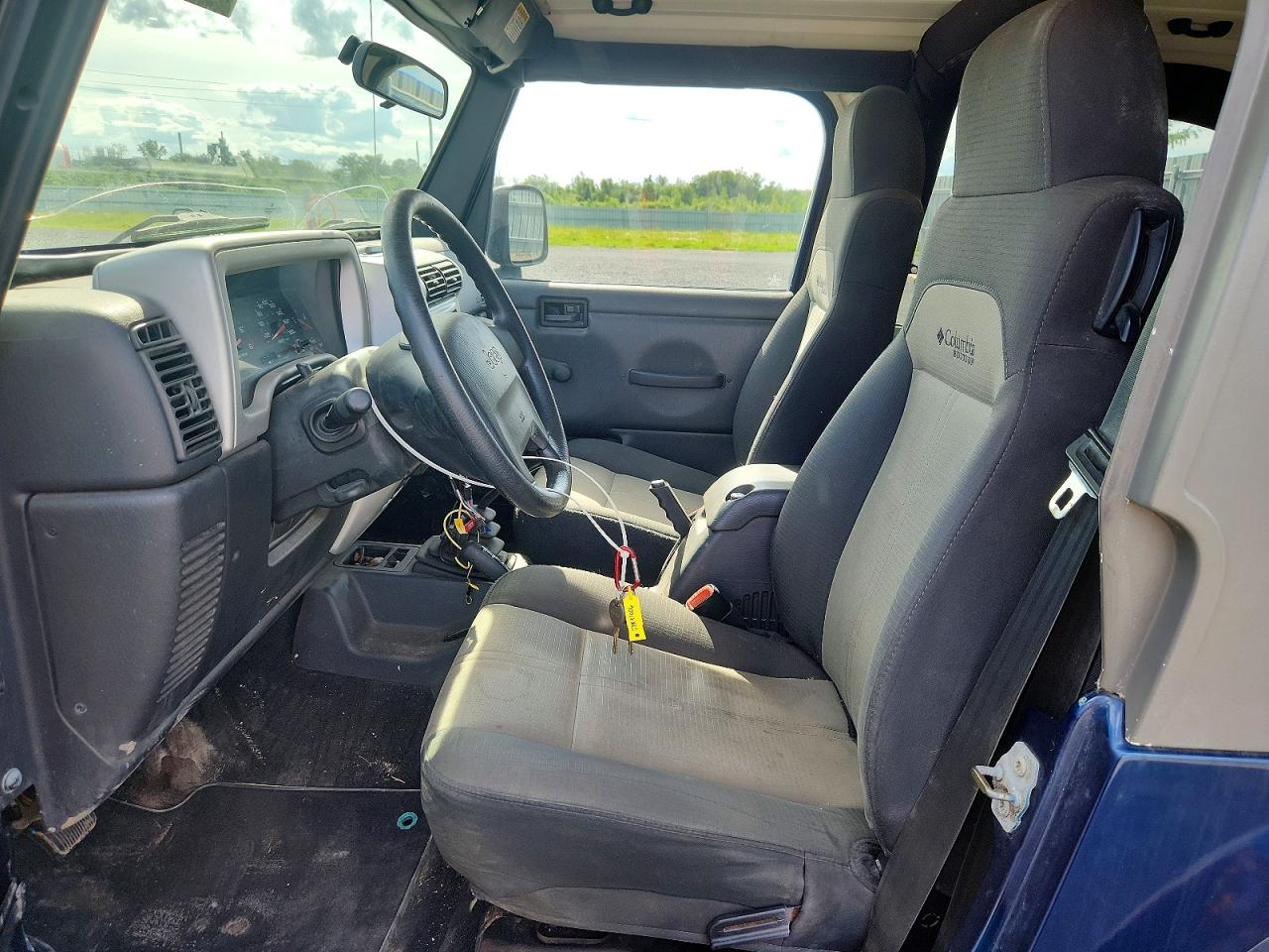 2004 Jeep Wrangler / Tj Sport Blue vin: 1J4FA49S34P724274